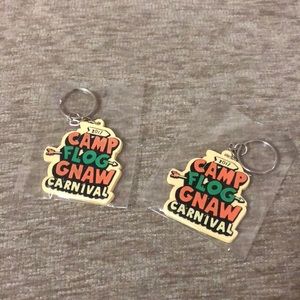 (1) Camp Flog Gnaw Keychains 🌼